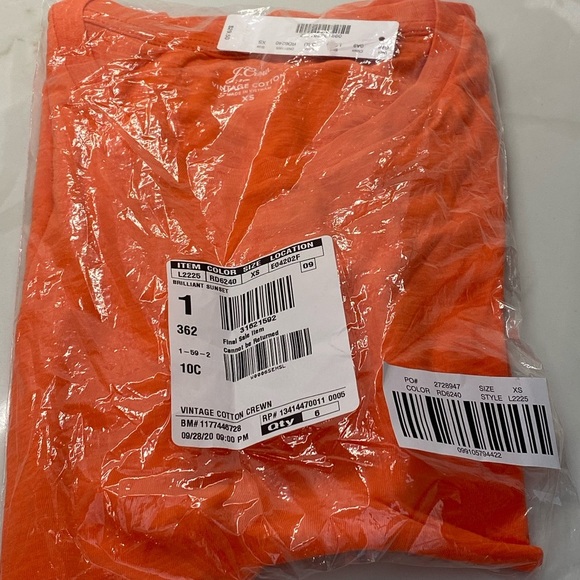 J. CREW VINTAGE COTTON XS CREWNECK TEE NEW - Picture 4 of 7